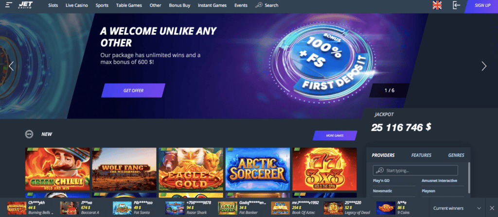 casa de jogos online